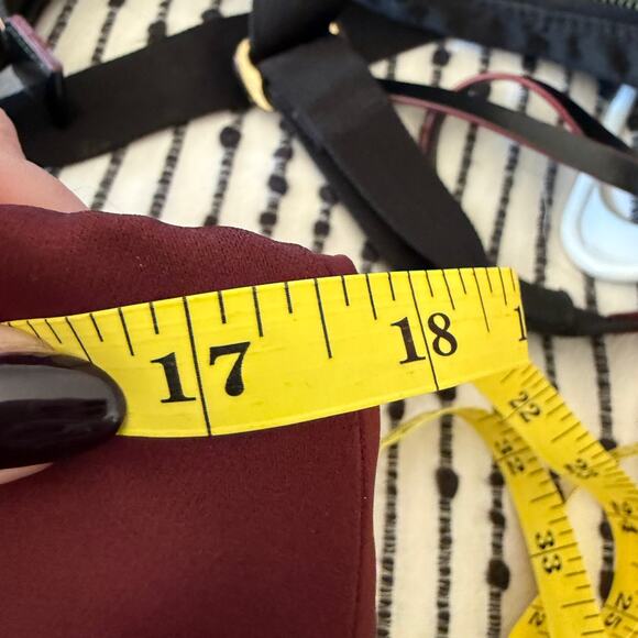 FASHION NOVA | Definitely Darling Burgundy Satin Corset Cocktail Dress | Medium - Picture 7 of 8